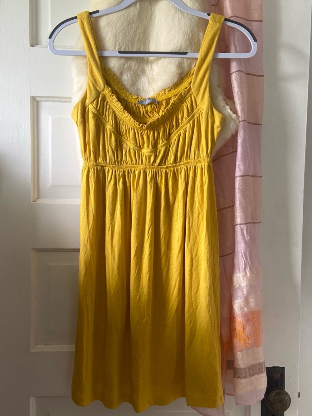 dELiA*s y2k Mustard Yellow Babydoll Sundress M
